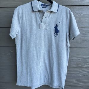 Polo Ralph Lauren.Big pony light Gray. Size medium